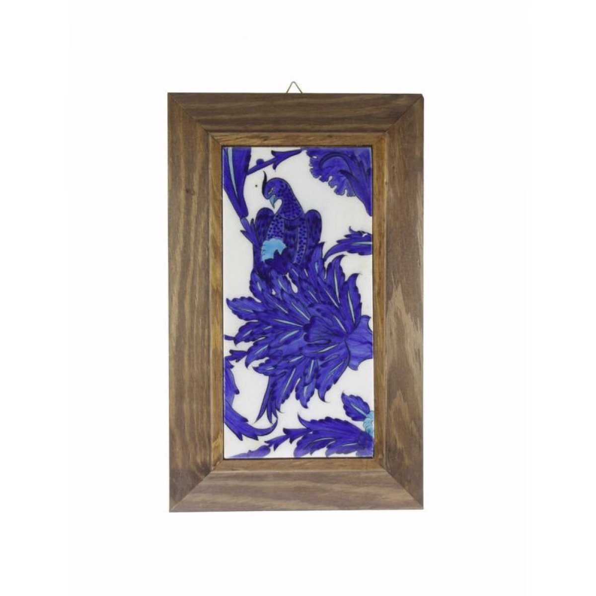 OTANTİK ÇİNİ Ahşap Çerçeveli Duvar Tablosu Cennet Kuşu Dekorlu En:18 boy:28 Cm