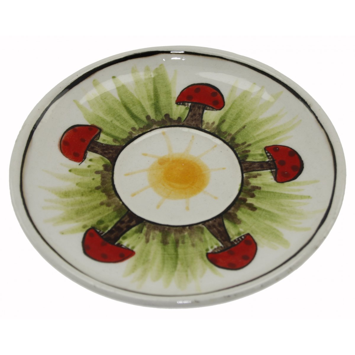 Siesda Kedili Dekorlu Ve Lokumluklu 2 Li Çini Kahve Fincan Seti 5x8 Cm