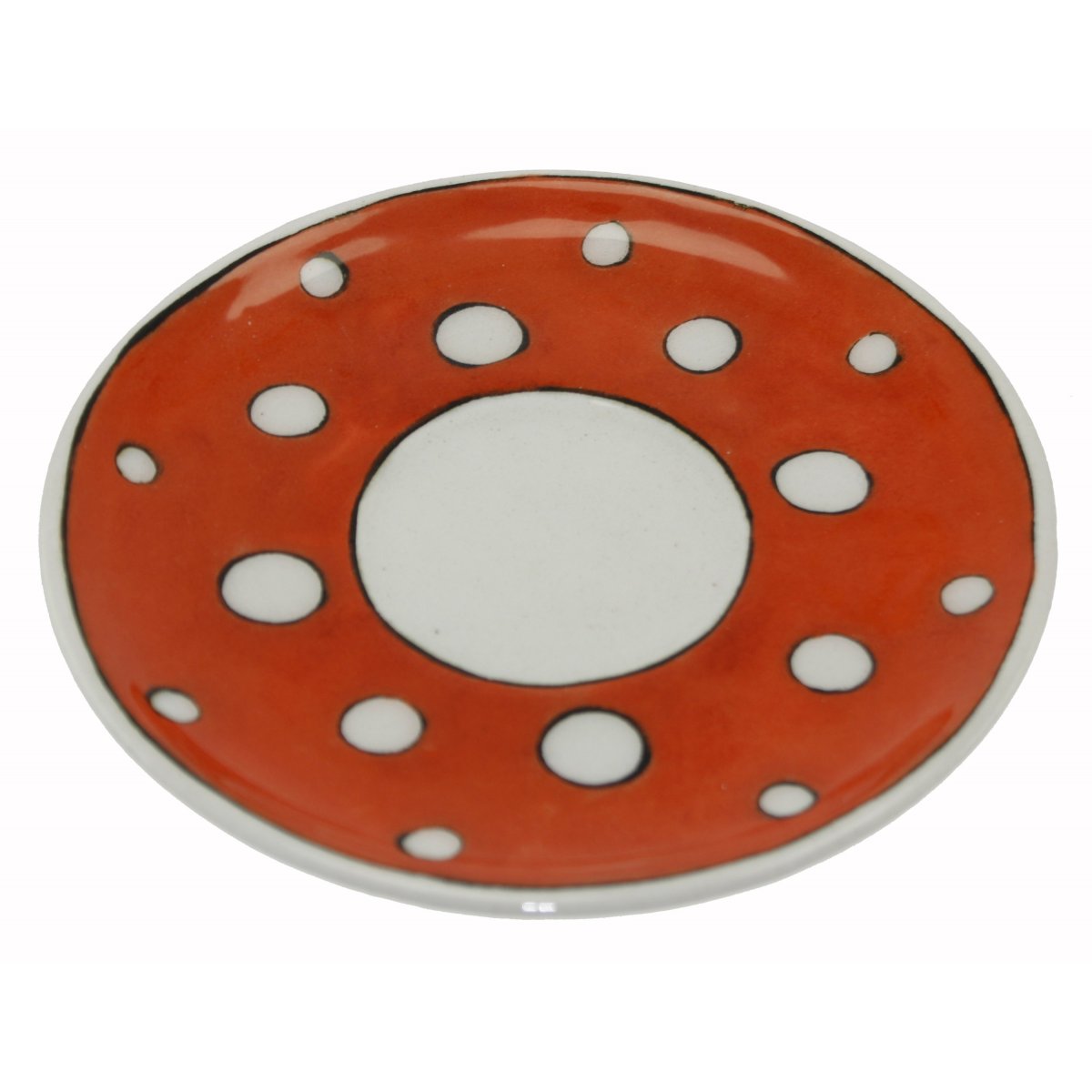 Turuncu Ve Yeşil Kulplu Sevimli Kediler Dekorlu Ve Lokumluklu 2 Li Çini Kahve Fincan Seti 5x8 Cm